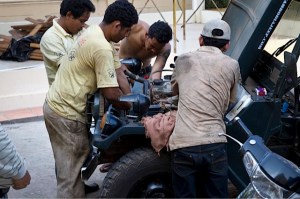 Lotos Rallye, fixing jeep